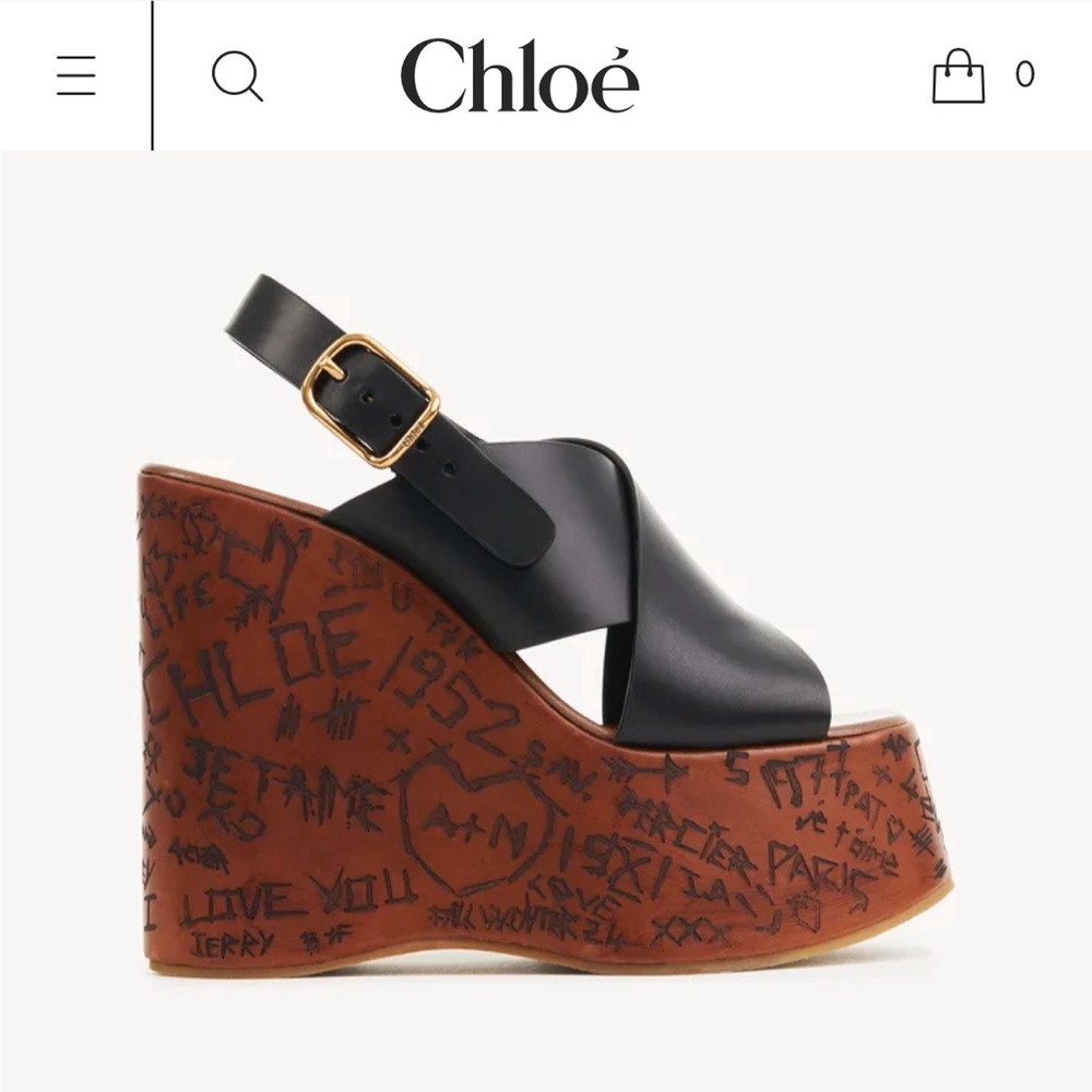 ✨ NIB CHLOE Maxime wedges - Picture 1 of 13